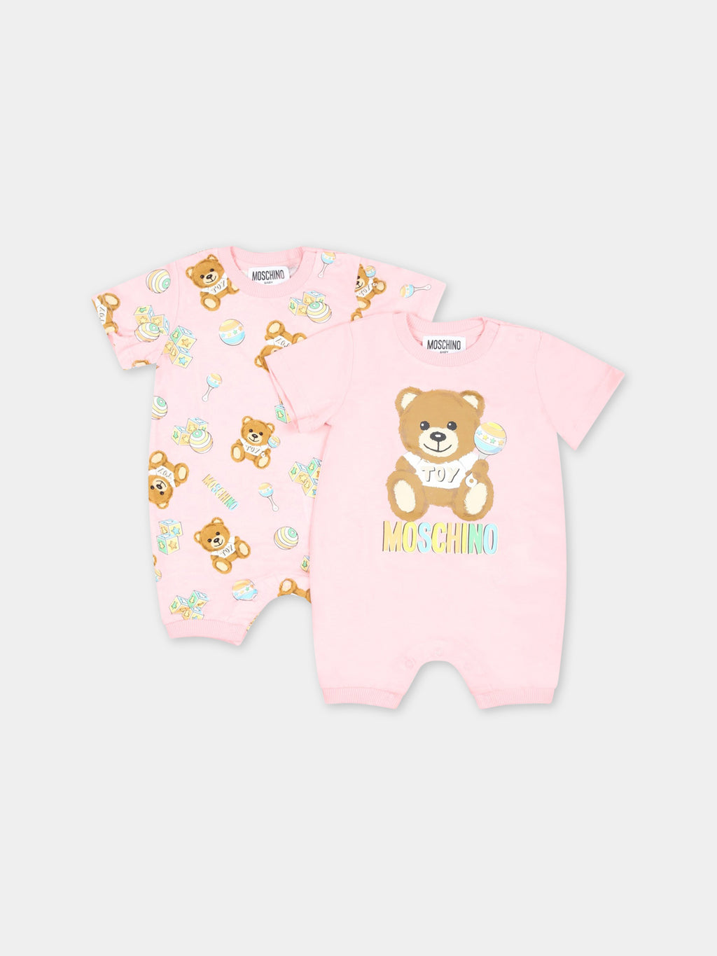 Pink set for baby girl with Teddy Bear